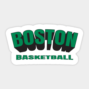 Boston Basketball Sticker